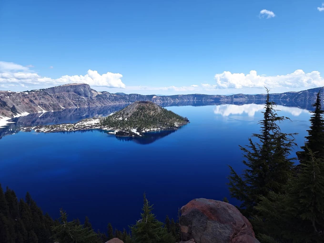 Crater Lake National Park with Wizard Island — 7 miles north of Crater Lake Resort